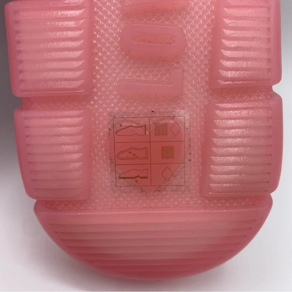Love Moschino Rete Rosa Brand Logo Slide Sandal Size 38 / US 8